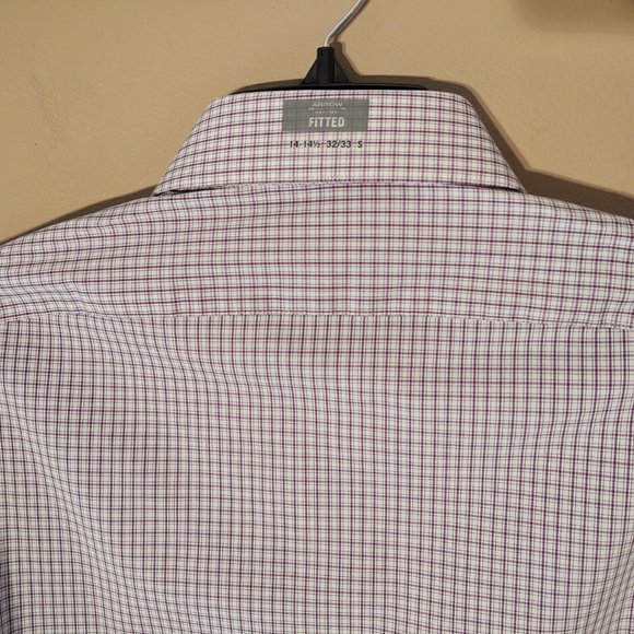 ARROW FITTED STRETCH MEN LONG SLEEVE DRESS SHIRT - S (14-14 1/2) 32/33 - Picture 6 of 6